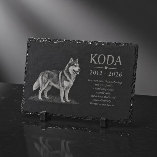 Memorial Pet Slate Plaque